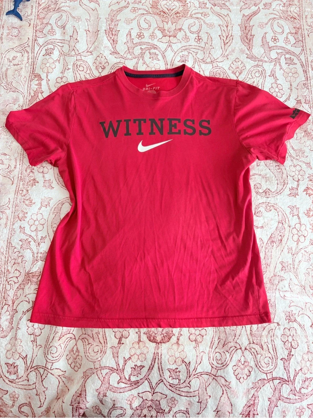 Nike Red 'Witness' Short-Sleeve Dri-FIT Tee